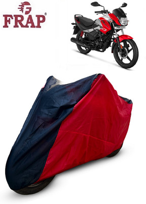 Frap Two Wheeler Cover for Hero(Passion Pro i3S, Red, Black)