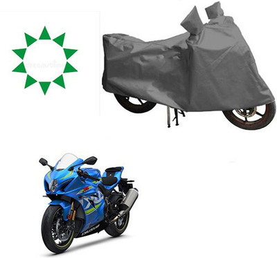 DeepShakshi AUTOMOTIVE Waterproof Two Wheeler Cover for Suzuki(GSX, Grey)