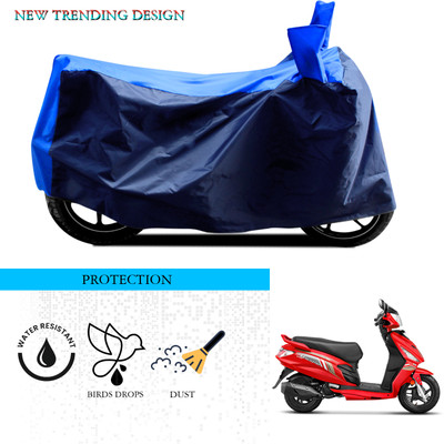 ANTHUB Waterproof Two Wheeler Cover for Hero(Maestro Edge, Black, Blue)