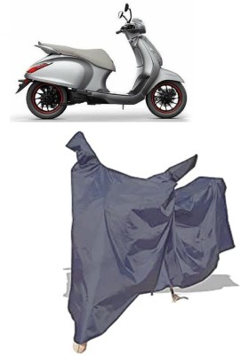 Amexride Two Wheeler Cover for Bajaj(Urbanite Chetak BS6, Grey)