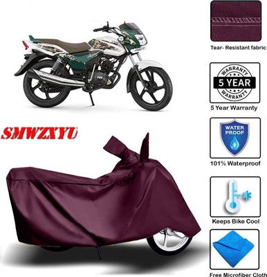 smwzxyu Waterproof Two Wheeler Cover for Universal For Bike(Star, Maroon)