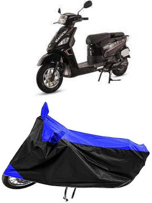 Mdstar Waterproof Two Wheeler Cover for Hero(Electric NYX HS500 ER BS6, Blue)