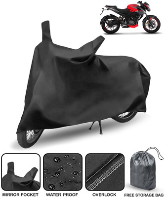 AutoRetail Waterproof Two Wheeler Cover for Bajaj(Pulsar NS 200, Black)