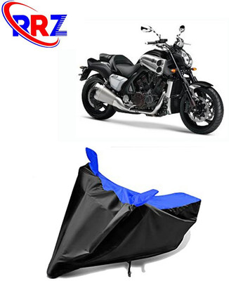 RRZ Waterproof Two Wheeler Cover for Yamaha(VMAX, Black, Blue)