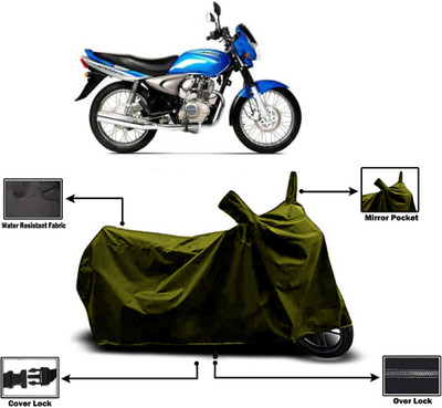 Amexride Two Wheeler Cover for Bajaj(Wind 125, Green)