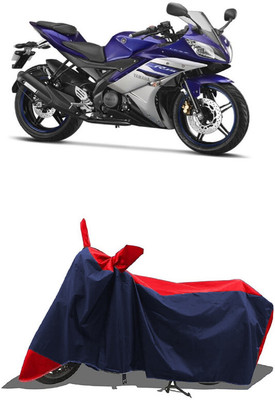 SUGASHRI Waterproof Two Wheeler Cover for Yamaha(YZF-R15 V2 BS6, Red, Blue)