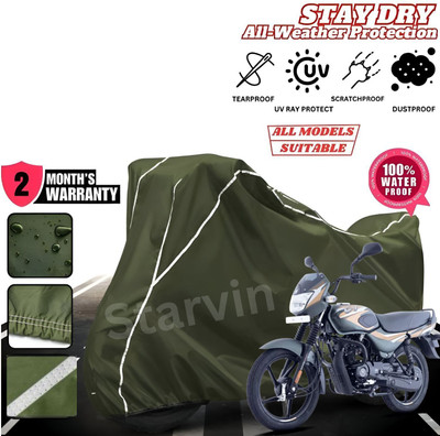 OliverX Waterproof Two Wheeler Cover for Ola(Scooty, Green, White)