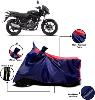 DeepShakshi AUTOMOTIVE Two Wheeler Cover for Bajaj(Pulsar, Red, Blue)