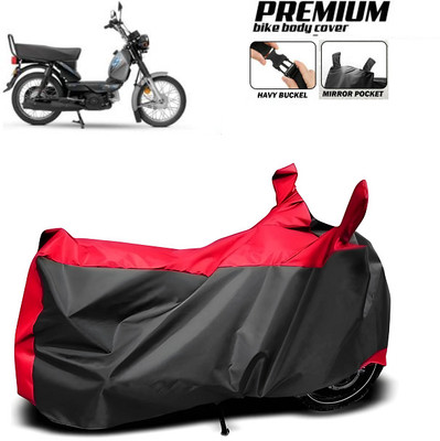 smwzxyu Waterproof Two Wheeler Cover for TVS(XL 100, Red, Black)