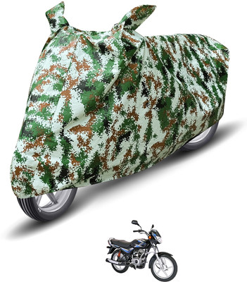 Auto Hub Waterproof Two Wheeler Cover for Bajaj(CT 100, Green)