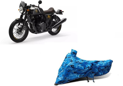 Anlopeproducts Waterproof Two Wheeler Cover for Royal Enfield(Interceptor 650, Blue)