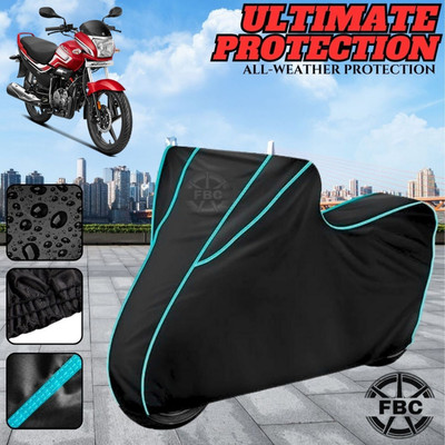 FBC Waterproof Two Wheeler Cover for Hero(Super Splendor, Black)