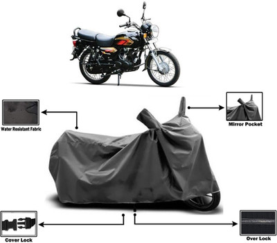 Amexride Two Wheeler Cover for TVS(Max 4R, Grey)