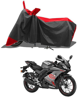 PAGORA Waterproof Two Wheeler Cover for Yamaha(YZF R15 V3.0, Red, Black)