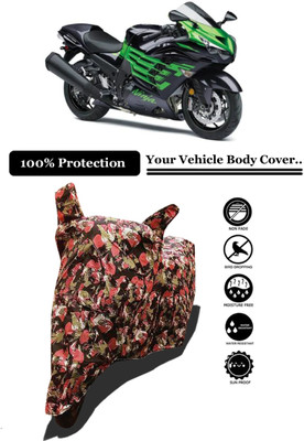 Amexride Two Wheeler Cover for Kawasaki(Ninja ZX 14R BS6, Multicolor)