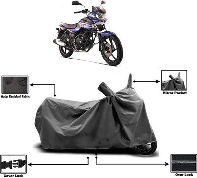 Amexride Two Wheeler Cover for Bajaj(Discover 135, Grey)