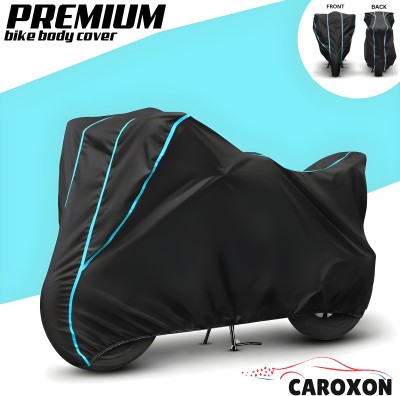 CAROXON Waterproof Two Wheeler Cover for Ather(450 X, Black, Blue)