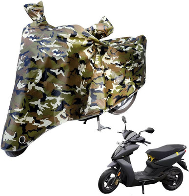 Laxnera Waterproof Two Wheeler Cover for Ather(450 X, Green, Black)