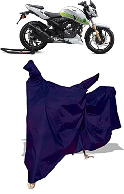 Amexride Two Wheeler Cover for TVS(Apache RTR 200 Fi E100, Blue)