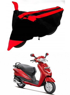 AutoGalaxy Waterproof Two Wheeler Cover for Hero(Duet, Red, Black)