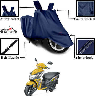 KEDIT Two Wheeler Cover for Honda(Dio, Blue)