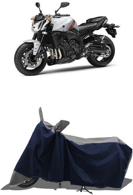 SUGASHRI Waterproof Two Wheeler Cover for Yamaha(FZ1, Grey, Blue)