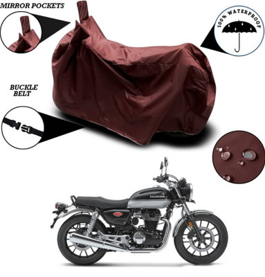 AASHTIK MART Two Wheeler Cover for Honda(Hness CB350, Maroon)
