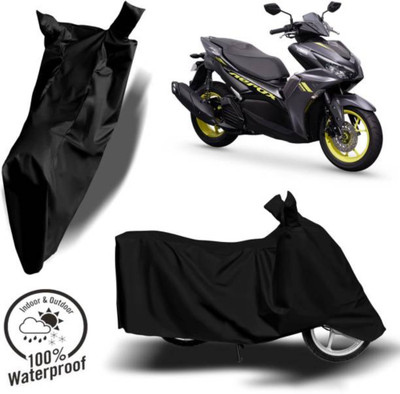 RAAMKM Waterproof Two Wheeler Cover for Hero, Honda, Royal Enfield, TVS(Sport BS6, Black)