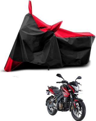 KEDIT Two Wheeler Cover for Bajaj(Pulsar 200 BS6, Red, Black)
