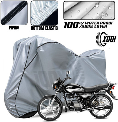 xodi Waterproof Two Wheeler Cover for Hero(Splendor, Black, Blue, Multicolor)