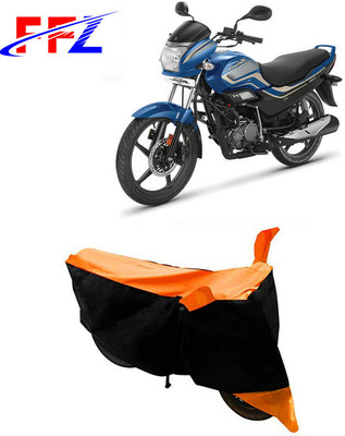 FFZ Waterproof Two Wheeler Cover for Hero(Super Splendor, Black, Orange)