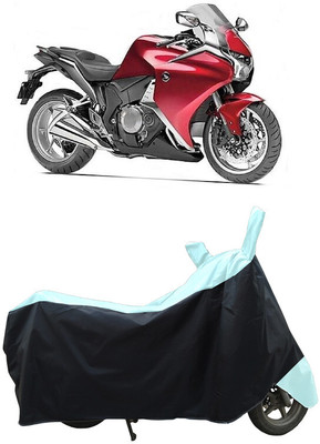 Coxtor Waterproof Two Wheeler Cover for Honda(VFR 1200F, White)