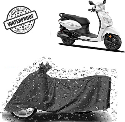 ROYAL AUTO MART Waterproof Two Wheeler Cover for Hero(Pleasure Plus, Grey)
