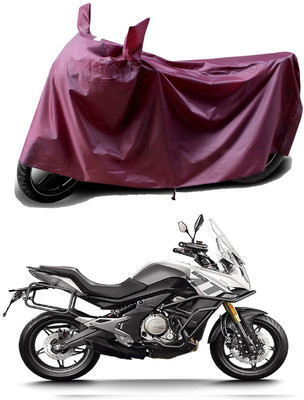 APNEK Waterproof Two Wheeler Cover for CFMoto(650MT, Maroon)