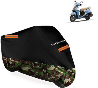 Horseyaart Waterproof Two Wheeler Cover for Yamaha(Fascino 125 FI, Multicolor)
