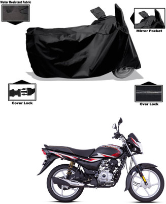 PAGORA Waterproof Two Wheeler Cover for Bajaj(Platina 100 DTS-i, Black)