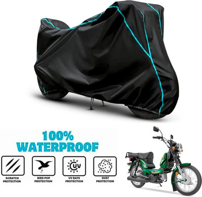 ANTHUB Waterproof Two Wheeler Cover for TVS(XL 100 Heavy Duty, Black)