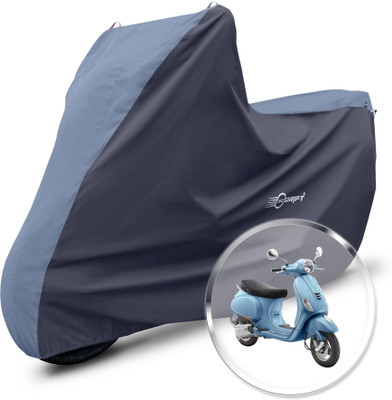 Neodrift Two Wheeler Cover for Vespa(ZX 125, Blue, Black)