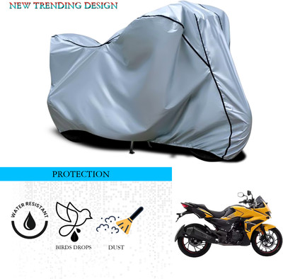ANTHUB Waterproof Two Wheeler Cover for Hero(MotoCorp Xtreme 200S, Silver)