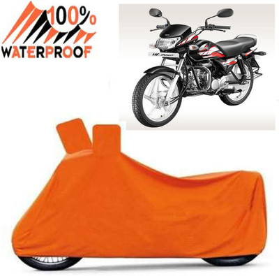 ROYAL AUTO MART Waterproof Two Wheeler Cover for Hero(HF Deluxe, Orange)