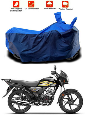 Furious3D Two Wheeler Cover for Honda(CD 110 Dream, Blue, Blue)