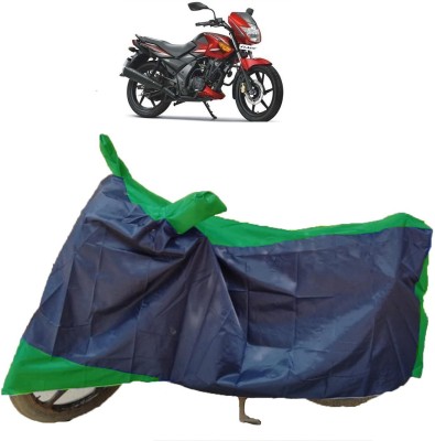 AutoKick Two Wheeler Cover for TVS(Flame SR125, Blue, Red)