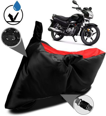smwzxyu Waterproof Two Wheeler Cover for Hero(Super Splendor, Black, Red)