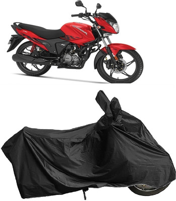 MMSSTAR Waterproof Two Wheeler Cover for Hero(New Glamour, Black)