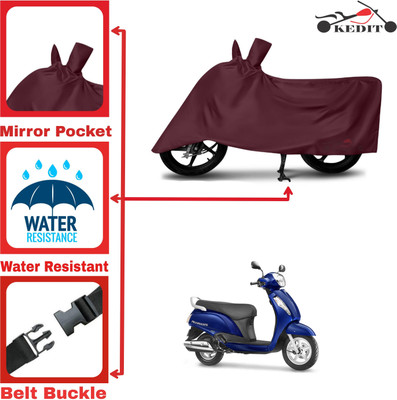 AASHTIK MART Two Wheeler Cover for Suzuki(Access 125, Maroon)