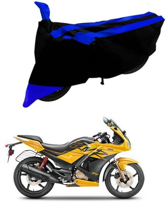 Genipap Two Wheeler Cover for Hero(Karizma ZMR, Black, Blue)