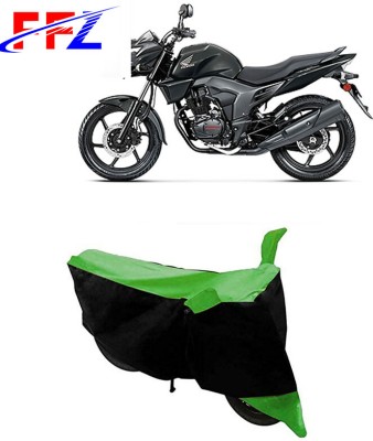 FFZ Two Wheeler Cover for Honda(CB Trigger, Black, Green)