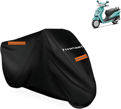 Horseyaart Waterproof Two Wheeler Cover for Hero(Duet VX 110CC, Black)