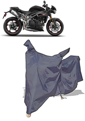 Amexride Two Wheeler Cover for Triumph(Speed Triple BS6, Grey)
