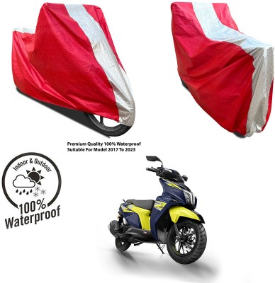 AutoGalaxy Waterproof Two Wheeler Cover for Yamaha(YZF-R15 V3 BS6, Silver, Red)